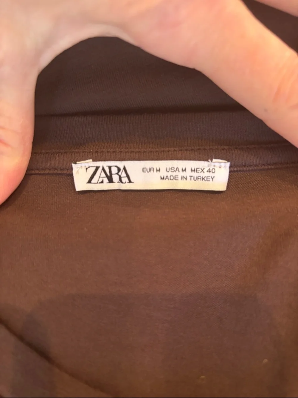 Zara Short Sleeve Tee in Chocolate Brown - Picture 5 of 7